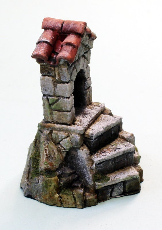 PTD59542 Wayside Shrine-Pro-Painted Scenic Piece