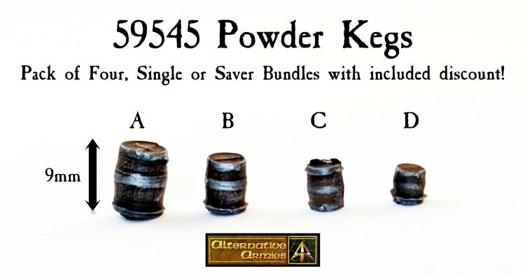 59545 Powder Kegs (Pack, Singles or Saver Bundle)