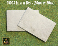 95093 Metal Element Bases 60mm by 30mm (2)