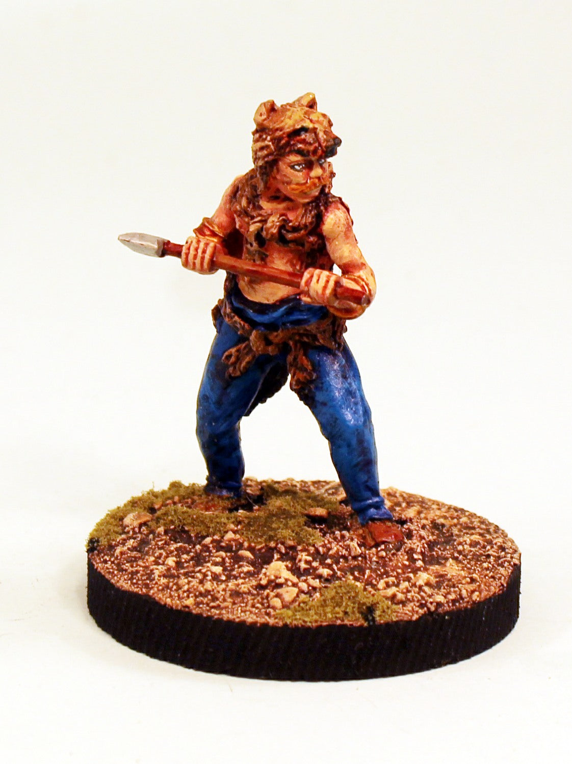 Alpha Miniatures 54mm Scale Germanic Veteran Warrior-Axe & Wolfskin-Pro-Painted