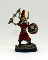 PTD VNT12-02: Zombie Champion with horned helm, sword and shield.