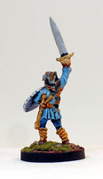 PTD FL3-02: Human with Shield and Sword raised