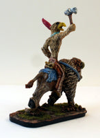 PTD 7124 Phree Bison Rider Brave with Axe Raised