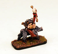 PTD OH26-02: Orc Banner Bearer mounted on a Boar