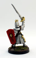 PTDCA3-02: Plate Armoured Evil Female with serrated Sword and Shield.