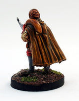 PTDCA3-05: Masked Evil thief in cloak with Sword and Plunder Sack.