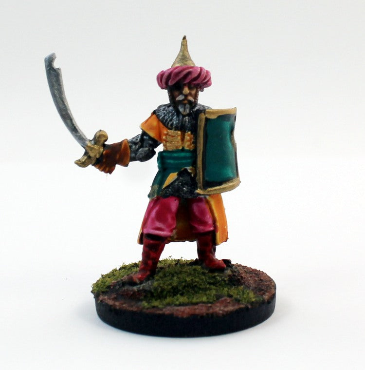 CA4-04: A Saracen warrior in armour with Sword and Shield.