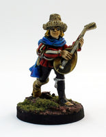 PTDFL13-02: Human Bard with instrument.