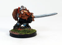PTDFL27-05: Dwarf Warrior with Two Handed Sword and shield.