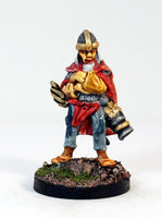 PTDFL27-01: Human Brigandine Warrior with Sword and Blunderbuss.