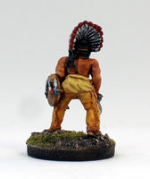 PTD FL9-01: North American Indian Brave-axe and shield-headdress.