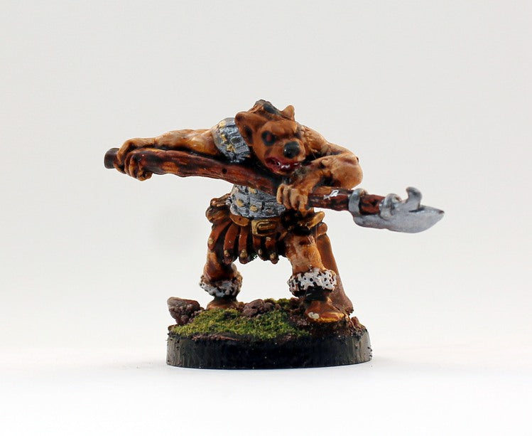 PTD OH6-04: Dogman lunging with Polearm