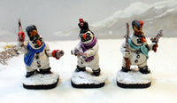 PTD SN08 Black Powder Snowmen: 3 Pieces