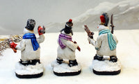 PTD SN08 Black Powder Snowmen: 3 Pieces