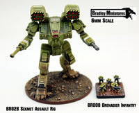 BR028B Sekhmet Assault Rig Running (Mecha approx 50mm tall) - Many loadout choices