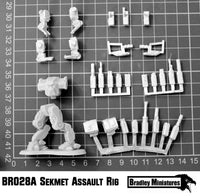 BR028A Sekhmet Assault Rig Walking (Mecha approx 50mm tall) - Many loadout choices