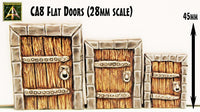 CA8 Flat Doors (Three 28mm scale sizes choose your Doors)
