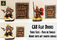 CA8 Flat Doors (Three 28mm scale sizes choose your Doors)