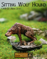 CM15-02 Wolf Hound sitting