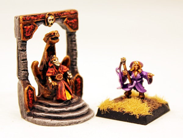 DFE01 Mummified Wizard on Throne