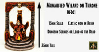 DFE01 Mummified Wizard on Throne
