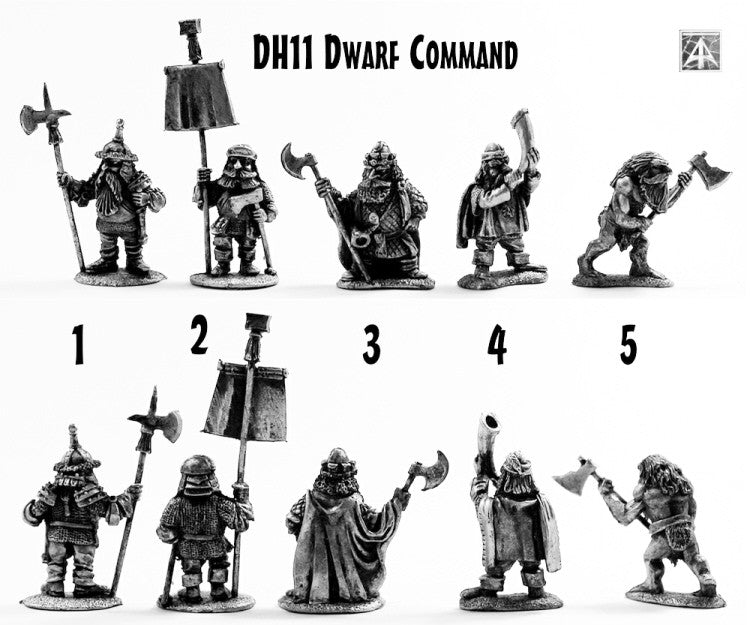 DH11 Dwarf Command (Pack or Single Miniature)