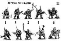 DH7 Dwarf Cavern Fighters (Pack or Single Miniature)