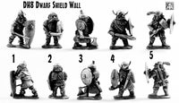 DH8 Dwarf Shield Wall (Pack or Single Miniature)