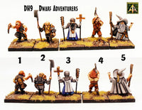 DH9 Dwarf Adventurers (Pack or Single Miniature)
