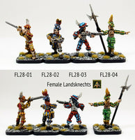 FL28 Female Landsknects (Pack or Singles)