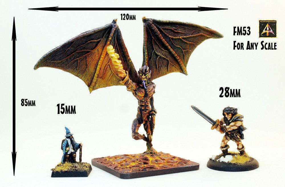 FM53 Balrog (85mm total height) - Great for any scale gaming