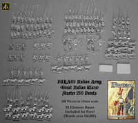 FURA02 Italian Army of Great Italian Wars (250 Point Starter Army with free bases)