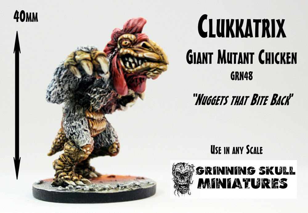 GRN48 Clukkatrix (Giant Mutant Chicken) 40mm tall (Save 20%)