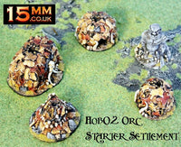 HOB2 15mm Orc Starter Saver Settlement (5 Buildings)