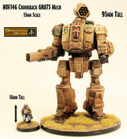 HOF146 Crookback GNATS Mech (95mm tall)