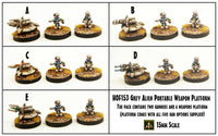 HOF153 Grey Alien Portable Weapon Platform with Crew (5 Weapon Options included)
