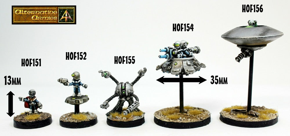 HOF156 Grey Alien Combat Saucer (Kit with Five Weapon loads)