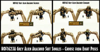 HOF1623A Grey Alien Arachnid Singles (Choose from Eight Poses)