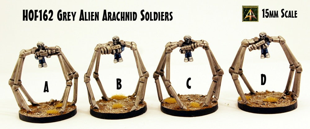 HOF162 Grey Alien Arachnid Soldiers (4 Kits)