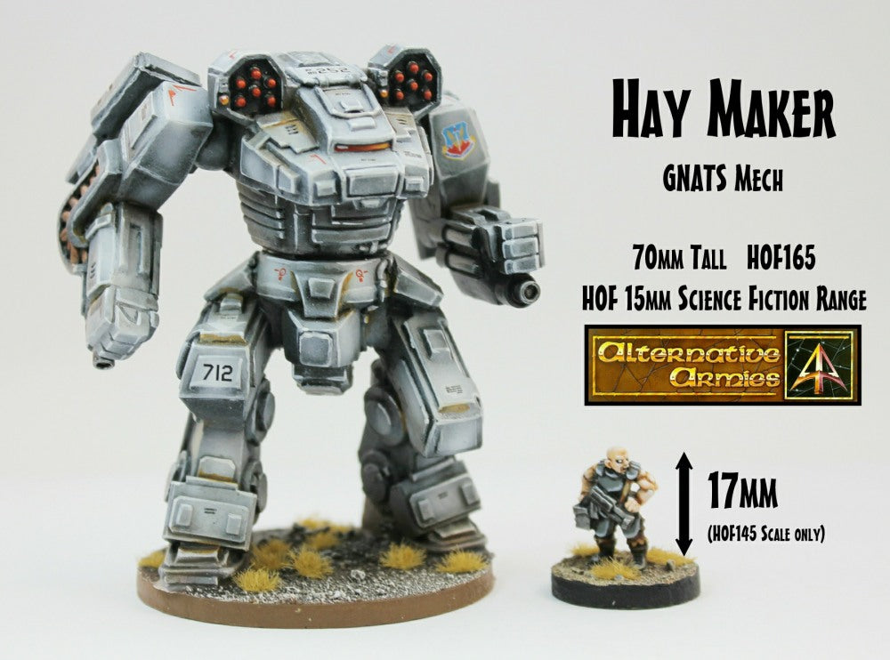 HOF165 Haymaker GNATS Mech (70mm tall)