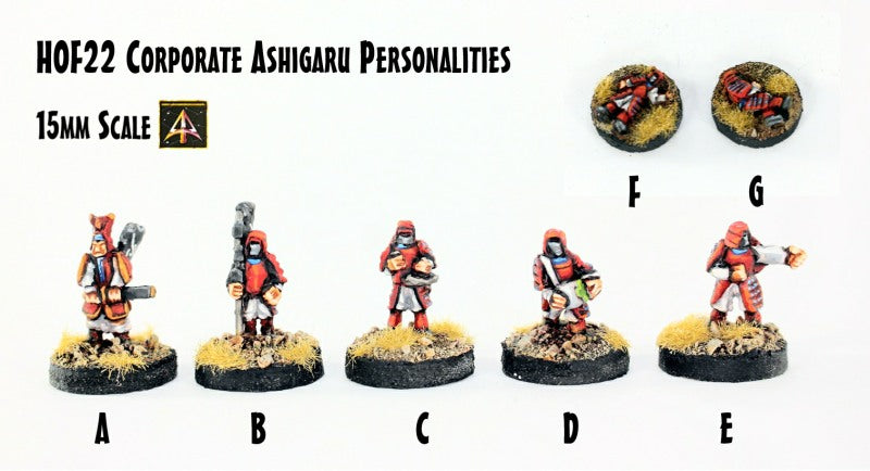 HOF22 Corporate Ashigaru Personalities