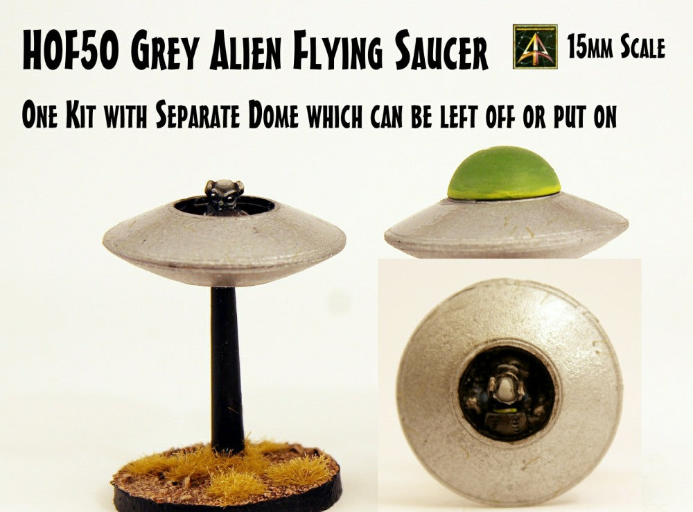 HOF50 Grey Alien Flying Saucer