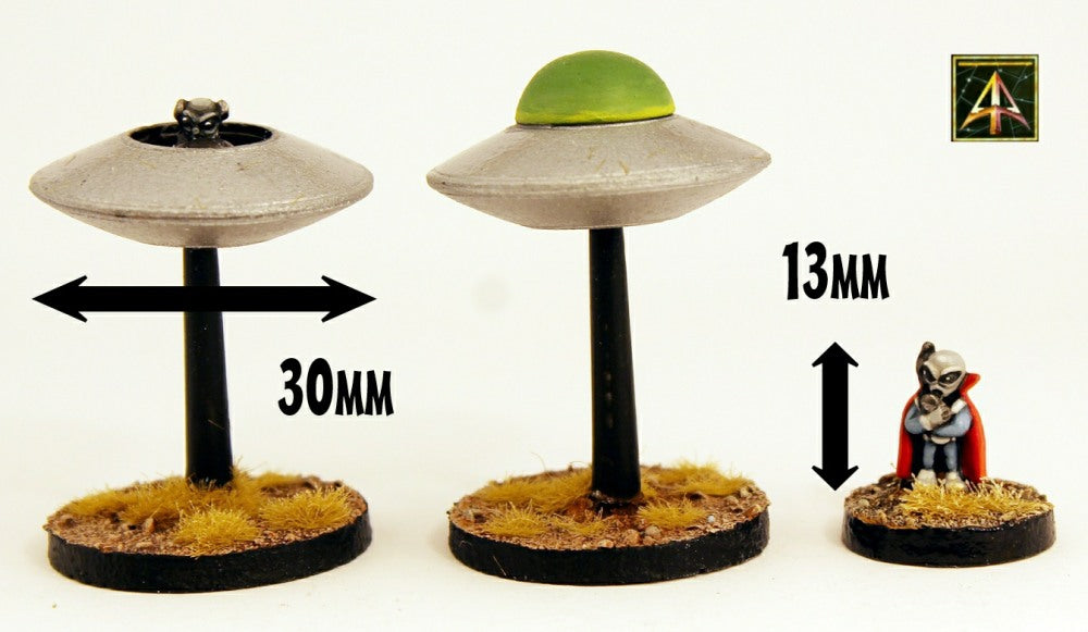 HOF50 Grey Alien Flying Saucer