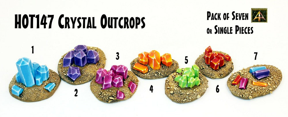 HOT147 Crystal Outcrops (Pack or Single Choices)