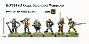 HOT148O Ogre Brigandine Warband (Six with Saving)
