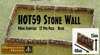 HOT59 Stone Wall now in resin 40mm frontage - 480mm frontage per pack