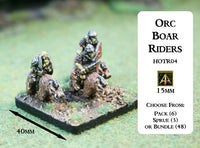 HOTR04 Orc Boar Riders (Resin Sprue) Pack, Sprue or Bundle