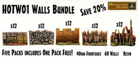 HOTW01 Walls Bundle - All Five HOT Walls Packs - One Pack is Free 2400mm frontage!