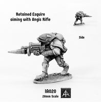 IA020 Retained Esquire leaning and aiming Angis Rifle