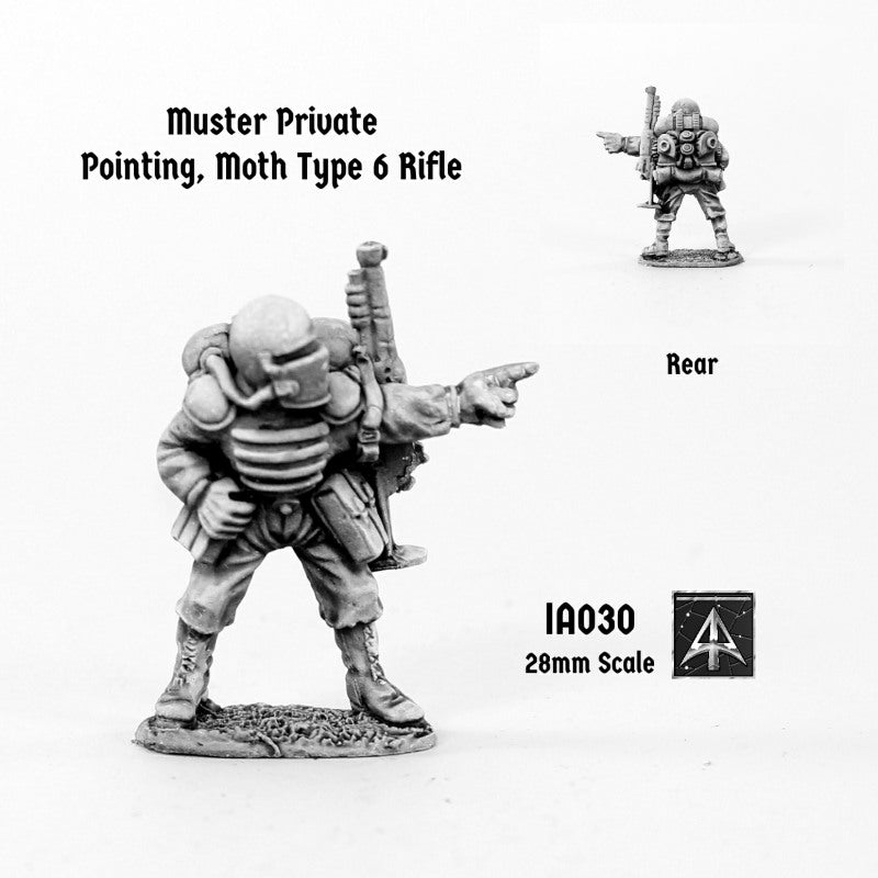 IA030 Muster Private pointing rifle slung